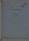 Double de répertoire chronologique Me Louis Jean Arbogast Knopff