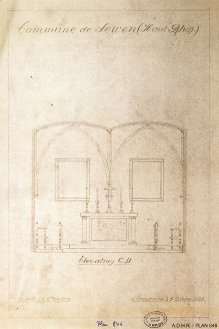 Chapelle de Sewen échelles variées