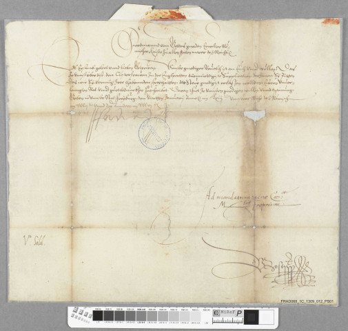 Mandement du roi Ferdinand