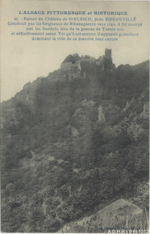 Ribeauvillé : ruines du château de St.-Ulrich
