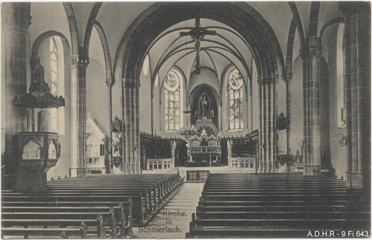Lapoutroie : vue intérieure de l'église