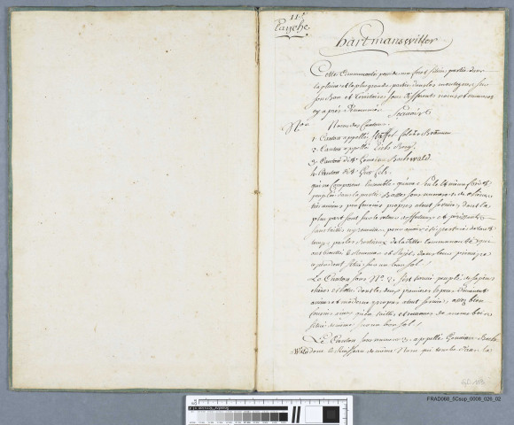 Plans de la forêt de la communauté de Hartmanswiller