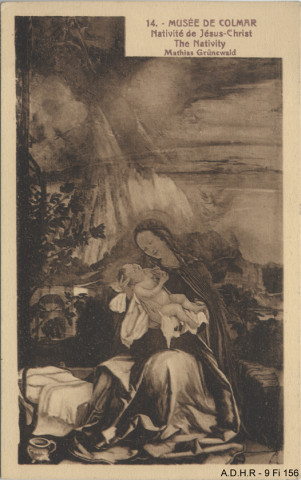 Colmar : musée Unterlinden : Nativité de Mathias Grunewald