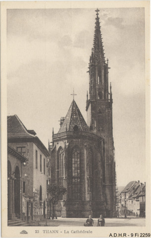 Thann, la collégiale, vue extérieure