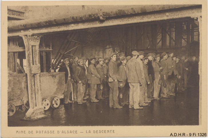 Wittelsheim : Mines de Potasse d'Alsace, la descente