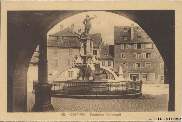 Colmar, fontaine Schwendi