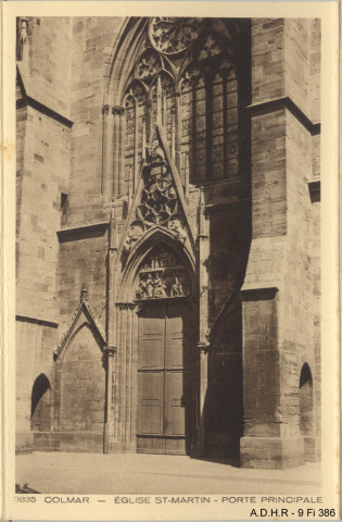 Colmar : église Saint-Martin, porte principal
