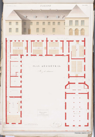 façade et plan