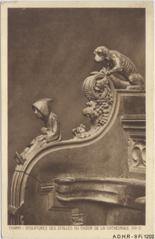 Thann : collégiale Saint-Thiébault, sculptures des stalles