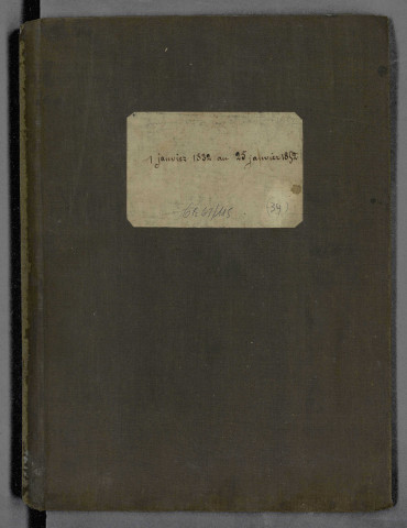 Répertoires chronologiques Me Breimann, 1 janvier 1832 - 22 janvier 1844 ; Répertoires chronologiques Me Deubel, 25 janvier 1844 - 25 janvier 1852