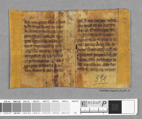 Fragment ms 591a