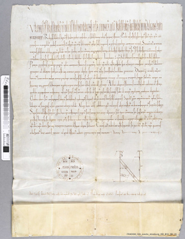 Abbaye de Marbach. Bulle du pape Urbain II confirmant les privilèges de l'abbaye de Marbach