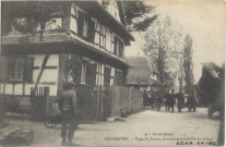 Diefmatten : type de maison alsacienne à l'entrée du village