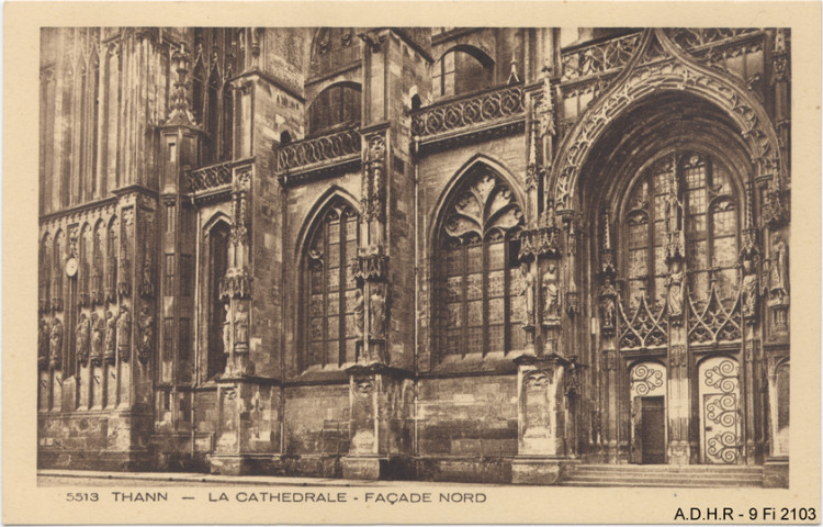 Thann, la collégiale : façade nord