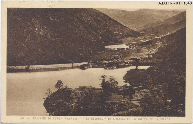 Environs de Sewen : le réservoir de l'Alfeld et la Vallée de la Doller