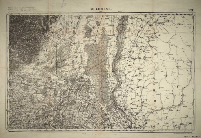 Carte d'état major Révisé en 1896