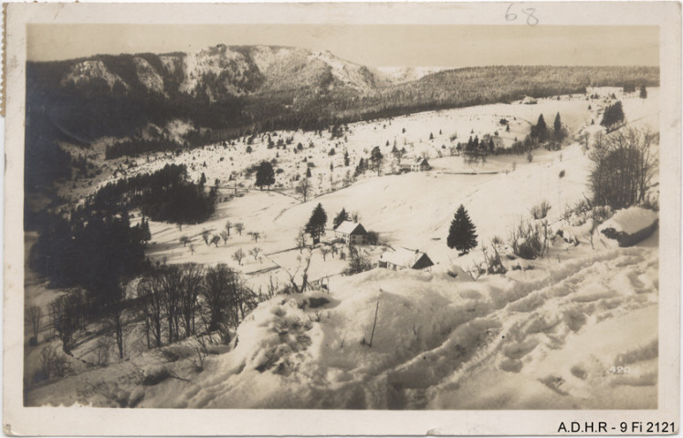 Vue sur la crête du lac Blanc