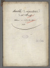 Double de répertoire chronologique Me Louis Jean Arbogast Knopff