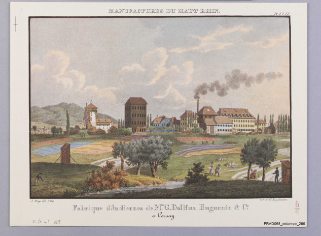 Fabrique d'indiennes de G. Dollfus Huguenin et Cie à Cernay. Planche XXIX.