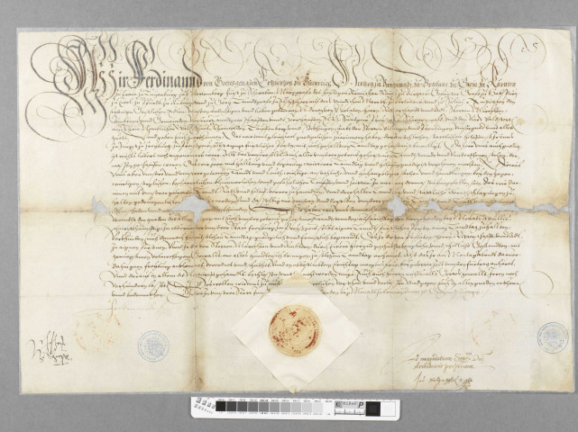 Ordonnance de l'archiduc Ferdinand convoquant le Landtag