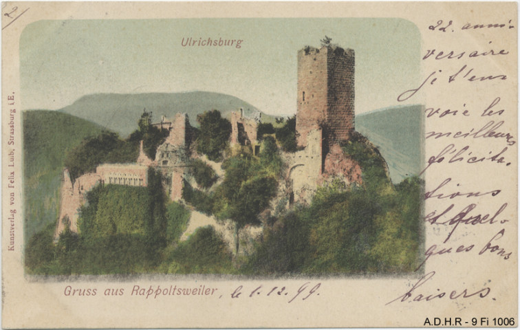 Ribeauvillé : ruines du château de St.-Ulrich