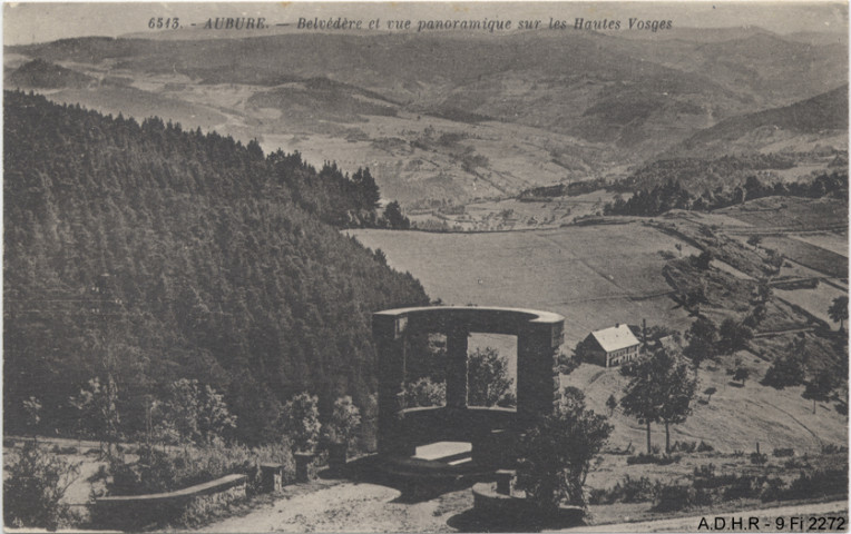 Aubure, Belvédère et vue panoramique sur les Hautes Vosges