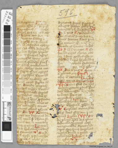 Fragment ms 596a