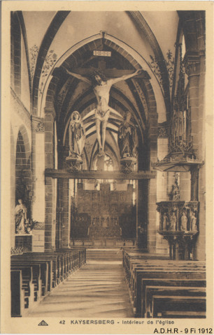 Kaysersberg, intérieur de l'église