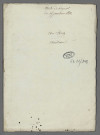 Double et copie de répertoire chronologique Me Antoine Audran, 2 janvier - 9 février 1809 Double et copie de répertoire chronologique Me Alexandre Audran, 10 février - 30 décembre 1809