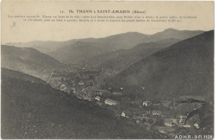 Thann : de Thann à Saint-Amarin (Bitschwiller, Willer, Moosch)