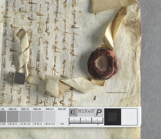 Vidimus d'une constitution de rente au profit de la chapelle Notre-Dame de Riquewihr de 1344