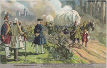 Frédéric Guillaume Ier acceuille les paysans de la région de Salzbourg.