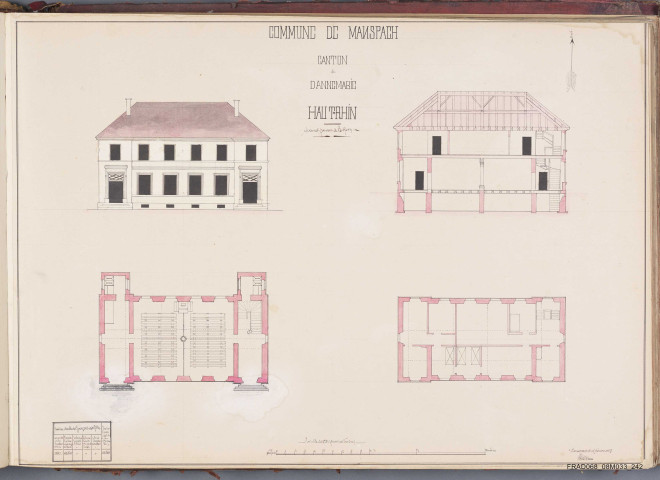 Manspach - école des garçons et filles
