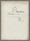 Double et copie de répertoire chronologique Me François Joseph Loetscher