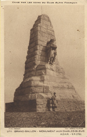 Grand Ballon : monument "aux Diables bleus"