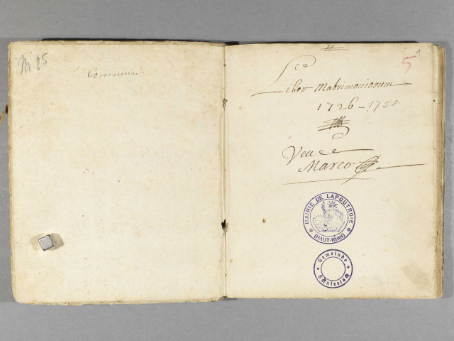 Lapoutroie - Paroisse catholique Sainte-Odile - Registre de mariages