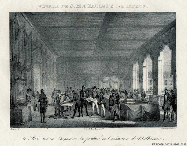 « Réception du Roi à Mulhouse » : J. Rothmüller del.