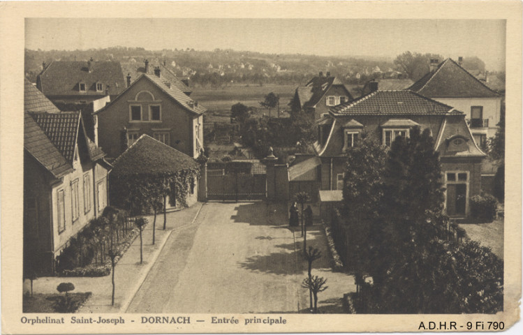 Mulhouse : orphelinat Saint-Joseph, entrée principale