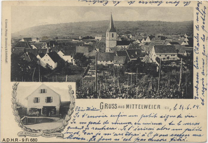 Mittelwihr : vue générale