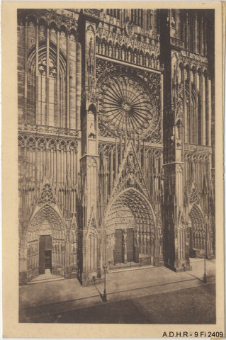 Strasbourg, la cathédrale : front ouest