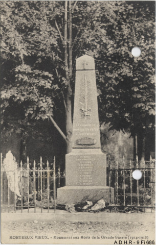 Montreux-Vieux : monument aux morts (1914-1918)