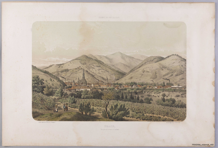 Thann, vue prise de la route de Lembach