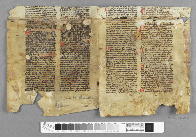 Fragment ms 378a