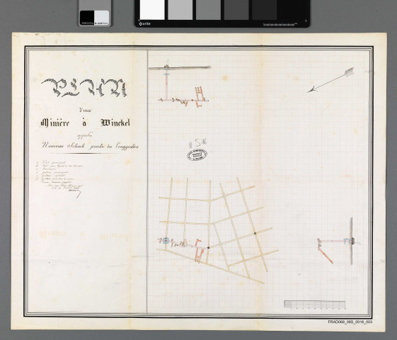 Mines de fer de Winkel, Ligsdorf, Liebsdorf, Levoncourt, Oberlarg, Courtavon et Bouxwiller concédées au maître de forges Paravicini de Lucelle (plan de toutes ces mines, sauf Bouxwiller, en 1829; plan de la mine de Winkel en 1835, en 1844 et en 1846) (1828-1854); de Bethoncourt concédées aux propriétaires des forges d'Audincourt (1812); des arrondissements de Delémont et Porrentruy concédées aux maîtres de forges de Bellefontaine, Corendlin et Undervilliers (plan en 1806, 2 plans en 1811) (1802-1813)