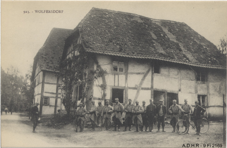 Wolfersdorf, groupe de soldats