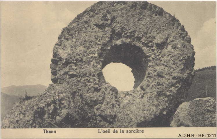 Thann : ruines du château de l'Engelsbourg