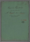 Double et copie de répertoire chronologique Me Jean Bernard Ferdinand Ingold