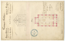 Plan de la synagogue de Dambach-la-Ville.