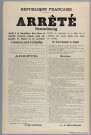 République Française. Arrêté relatif à la liquidation des biens et intérêts ennemis placés sous sequestre en Alsace et en Lorraine. Strasbourg, le 17 avril 1919.