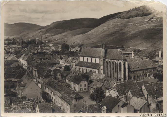 Guebwiller : vue générale avec les Dominicains en 1er plan